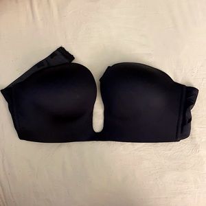 Deep scoop push up bra